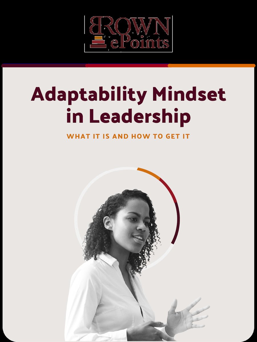 Adaptability Mindset in Leadership &mdash; brochure cover